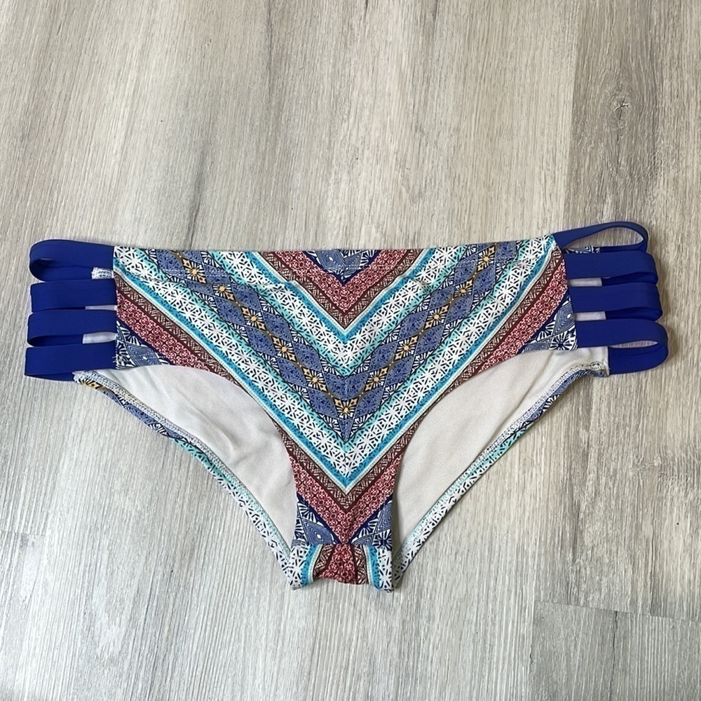 Eidon Tribal Print Bikini Bottoms Size Medium